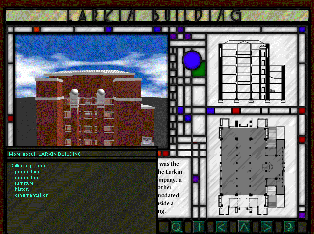 The Ultimate Frank Lloyd Wright: America's Architect Building Detail Screen (1994)